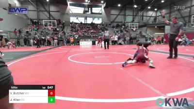 52 lbs Consi Of 8 #2 - Vincent Butcher, Tulsa Blue T Panthers vs Jimmy Allen, Owasso Takedown Club