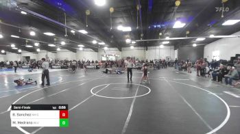 70 lbs Semifinal - Benjamin Sanchez, NM Gold vs Milena Medrano, WLV Junior Wrestling