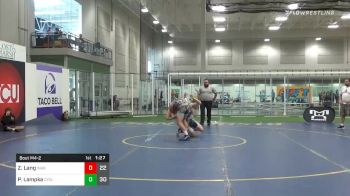 140 lbs Prelims - Zachary Lang, Indy All Stars vs Philip Lampka, Cyclones -MI