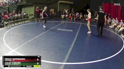 95 lbs Quarterfinals (8 Team) - Chloe Hubbard, Minnesota Storm Red vs Tenley Hemmingsen, Team Iowa