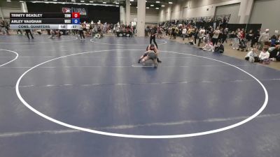 130 lbs Cons. Quarters - Trinity Beasley, Tennessee vs Arley Vaughan, Wisconsin