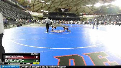 63 lbs Champ. Round 1 - Francisco Chacon, Toppenish USA Wrestling Club vs Brayden Villafana, Moses Lake Wrestling Club