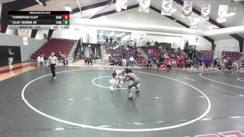 149 lbs Cons. Round 3 - Christian Clay, Huntingdon vs Clay Queen Jr, Lyon College