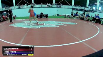 142 lbs Round 3 (8 Team) - Luciana Alencar, Texas Red vs Hattie Mathre, Minnesota