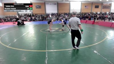 132 lbs Consi Of 8 #2 - Emma Rial, Trumbull vs Rileigh Fagan, Bristol-Plymouth