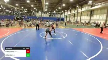 98 lbs Quarterfinal - Braeden Borreson, Ringers vs Kie Smith, Blue Line Training Academy