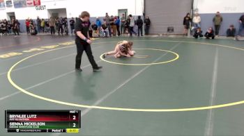 130 lbs 1st Place Match - Brynlee Lutz, Mat-Su Matmen vs Sienna Mickelson, Kodiak Wrestling Club