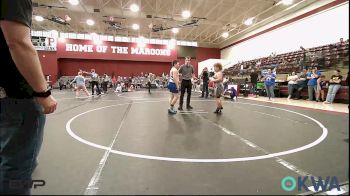 131 lbs Rr Rnd 3 - Rett Miller, Mannford Pirate Youth Wrestling vs Brayden Heinen, Hennessey Takedown Club