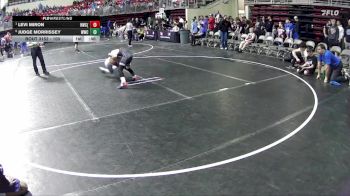 100 lbs Quarterfinal - Levi Miron, Hawks Wrestling Club (Lincoln) vs Judge Morrissey, Wrestling With Character