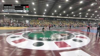 75 lbs Cons. Round 2 - Ayden Schofill, Sidney Wrestling Club vs Kalen Kallevig, Sidney Wrestling Club