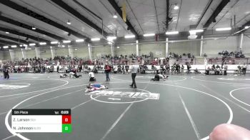 62 lbs 5th Place - Zoey Larson, Silver Creek Scrappers vs Noah Johnson, Bloomfield Youth Wrestling