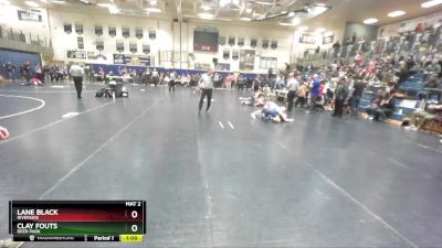 115 lbs Cons. Semi - Lane Black, Riverside vs Clay Fouts, Deer Park