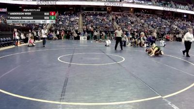 2A 106 lbs Cons. Round 1 - Phoenix Thomas, West Davidson vs Anderson Wise, West Lincoln High School