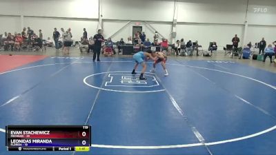 119 lbs Semis & 3rd Wb (16 Team) - Evan Stachewicz, Michigan vs Leonidas Miranda, Florida