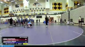 132 lbs 3rd Place Match - Jenna Thompson, Franklin Central Wrestling Club vs Annapaola Arena, Franklin Wrestling Club