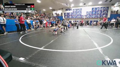 49 lbs Rr Rnd 3 - Brady Wood, Husky Wrestling Club vs Baylor Myers, Bridge Creek Youth Wrestling