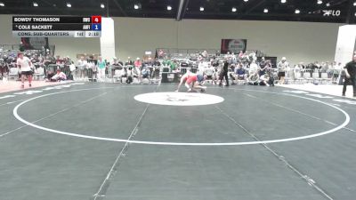 157 lbs Cons. Sub-quarters - Bowdy Thomason, Blackwell Wrestling Club vs Cole Sackett, Angry Fish