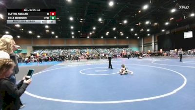 38-40 lbs Round 3 - Blythe Keegan, Nevada Elite vs Colt Johnson, Greenwave Youth Wrestling Club