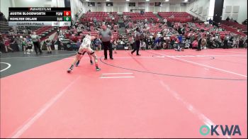 76-80 lbs Quarterfinal - Austin Bloodworth, Ponca City Wildcat Wrestling vs Kohlter DeLain, Blackwell Wrestling Club