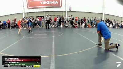 125 lbs Cons. Round 5 - Brayden Brill, Front Royal Wrestling Club vs Braxton Bean, Prince William Wrestling Club