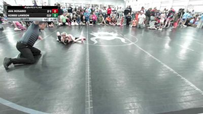 52 lbs Round Robin 1 - Ava Rosario, EP Rattlers - G vs Kobee Lawson, Claymont Orange - G