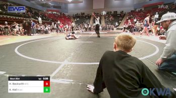 80 lbs Consi Of 4 - Hayden Beckwith, Miami Takedown Club vs Aidyn Hall, Blackwell Wrestling Club