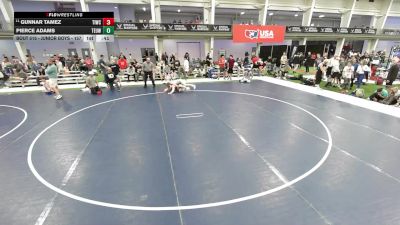 Junior Boys - 157 lbs Cons. Round 2 - Gunnar Tamez, Team Idaho Wrestling Club vs Pierce Adams, Toss Em Up Wrestling Academy