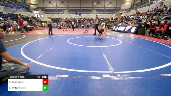 46-49 lbs Quarterfinal - Bowe Klema, Beloit Wrestling Club vs Kaysen Peters, Dark Cloud Wrestling Club