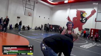 155 lbs Quarterfinal - Kayla Opperman, G4orce vs Nacaiya Reeves, Lafayette Jeff