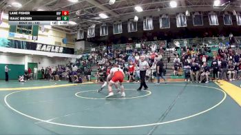 132 lbs Champ. Round 2 - Lane Fisher, Wapakoneta High School vs Isaac Brown, Archbold High School