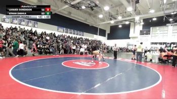 157 lbs Champ. Round 1 - Luques Sorenson, Yucaipa vs Ethan Zabala, Norco