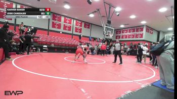 132 lbs 3rd Place - Karver Baker, Kiefer High School vs Jose Canizales, McAlester