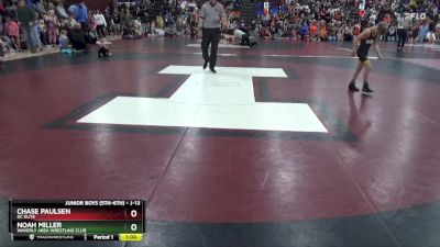 J-13 lbs Semifinal - Noah Miller, Waverly Area Wrestling Club vs Chase Paulsen, DC ELITE