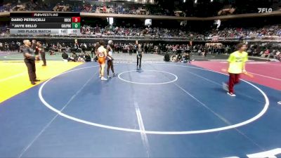 6A 157 lbs 3rd Place Match - Jaiye Bello, Conroe Woodlands College Park vs Dario Petrucelli, Rockwall