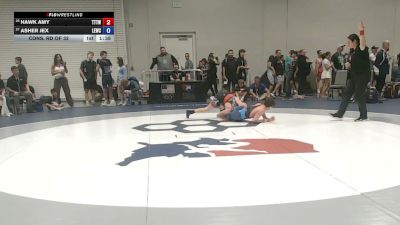 57 kg Cons. Rd Of 32 - Hawk Amy, Tiger Town Tanglers Wrestling Club vs Asher Jex, Legacy Elite Wrestling Club