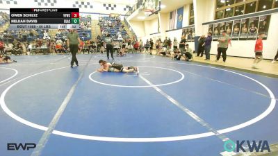 80 lbs Semifinal - Owen Schiltz, Verdigris Youth Wrestling vs Nelijah Davis, Black Fox Wrestling