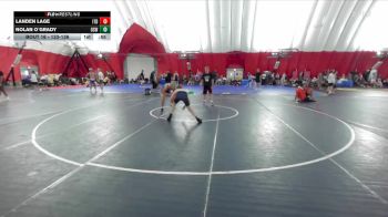 133-136 lbs Round 2 - Landen Lage, Illinois Top Dawgs vs Nolan O`Grady, Oswego