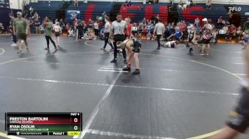 95 lbs Round 5 - Preston Bartolini, Carolina Reapers vs Ryan Osolin, Chapin Youth Wrestling Club