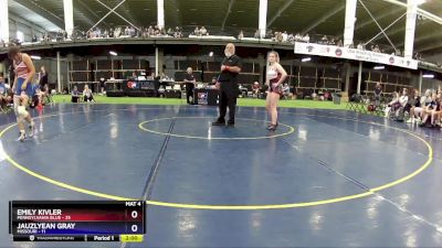 121 lbs Round 3 (4 Team) - Emily Kivler, Pennsylvania Blue vs Jauzlyean Gray, Missouri