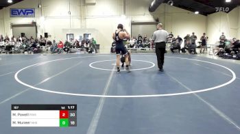 157 lbs Quarterfinal - Makiya Powell, Parkersburg South vs Muneer Muneer, Musselman