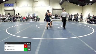 157 lbs Quarterfinal - Makiya Powell, Parkersburg South vs Muneer Muneer, Musselman