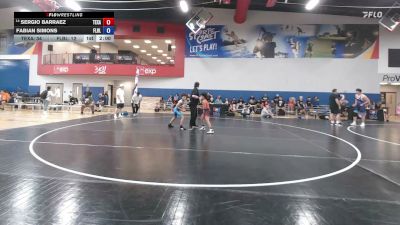 88 lbs Sergio Barraez, Texas vs Fabian Simons, Florida Blue