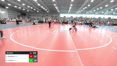 150 lbs Rr Rnd 2 - Colton Richard, Grit Mat Club Red vs Dylan Collins, Validus Wrestling Club