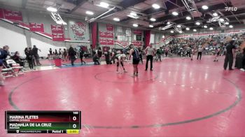 140 lbs Champ. Round 2 - MARINA FLETES, Canyon Springs vs MADAHLIA DE LA CRUZ, Mayfair