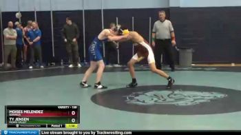 138 lbs Champ. Round 1 - Ty Jensen, Moapa Valley vs Moises Melendez, Bonanza