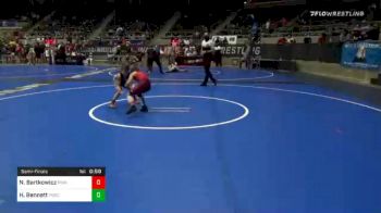 70 lbs Semifinal - Noah Bartkowicz, Pinnacle vs Hunter Bennett, Team Porcelli