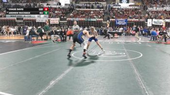 A - 110 lbs Cons. Round 2 - Andrew Ruckman, Fergus (Lewistown) vs Chase Davis, Corvallis