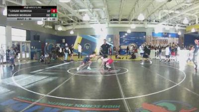 95 lbs Champ. Round 1 - Logan Quiroga, Lake Highland Prep vs Gunner Morgan, Resilient Wrestling Club