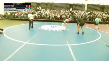 125 lbs Semifinal - Lahnna Vice, Me vs Peyton Segata, Bacon Barbell Club