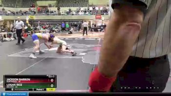132 lbs Finals (8 Team) - Logan Rice, Bolivar vs Jackson Barron, Northfield